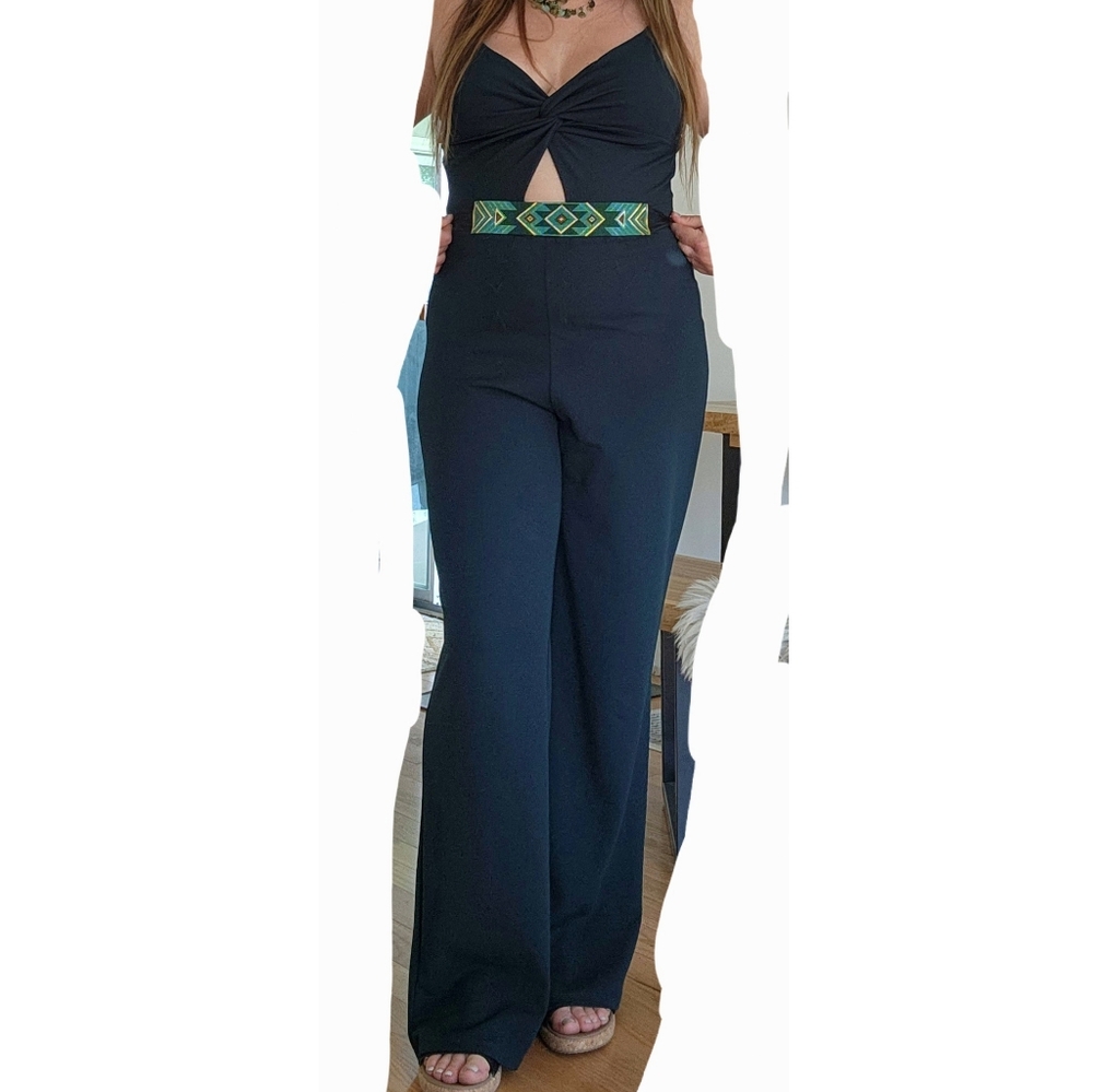 Eclipse Women's Jumpsuit Emerald Green Sz XL